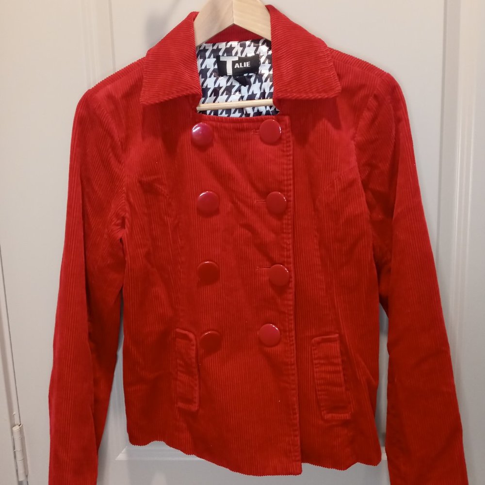 Talie brand Women's Red Corduroy Sport's Blazer